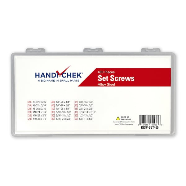 Set Screw Assort 400pc